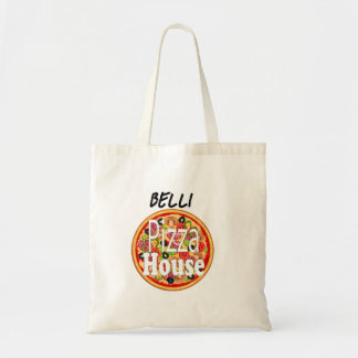 Aangepaste naam Italiaans Pizza House Adult Schort Tote Bag