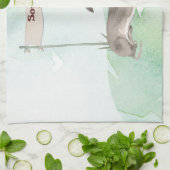 Aangepaste naam Italiaanse Greyhound Pet Dog Theedoek (Gevouwen)