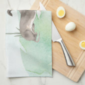 Aangepaste naam Italiaanse Greyhound Pet Dog Theedoek (Quarter Fold)