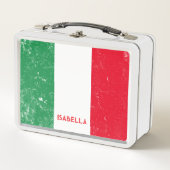 Aangepaste naam Italiaanse vlag met speciale aanda (Voorkant)