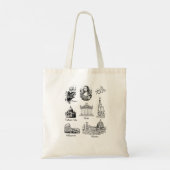 Aangepaste naam  Italië Tour Gift Tote Bag (Achterkant)