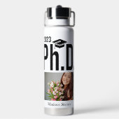 Aangepaste naam, jaar en foto waterfles (Achterkant)