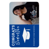 Aangepaste naam, jaar persoonlijke Afstuderen foto Magneet (Verticaal)