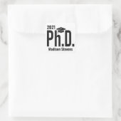 Aangepaste naam & jaar Ph.D. stickers (Tas)