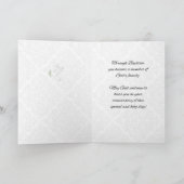 Aangepaste naam Jubileum Baptisme Blessings Cross Kaart (Binnen)