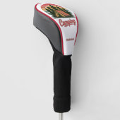 Aangepaste naam kamperen golfheadcover (Schuin)
