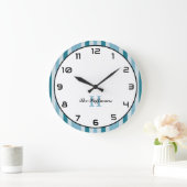 Aangepaste naam Kastal Style Round Wall Klock Stri Grote Klok (Huis)