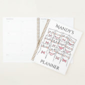 Aangepaste naam Kat Planner, Naam planner, schatti Planner (Display)