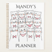 Aangepaste naam Kat Planner, Naam planner, schatti Planner (Voorkant)