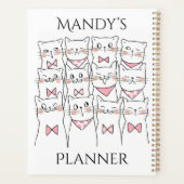 Aangepaste naam Kat Planner, Naam planner, schatti Planner (Achterkant)