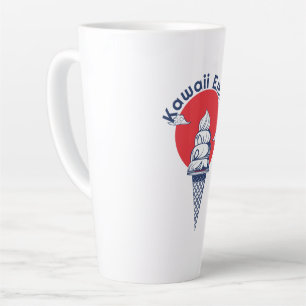 Aangepaste naam Kawaii Ice Cream Cone Schattige Ja Latte Mok