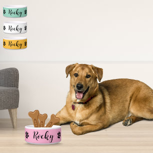 Aangepaste Naam Keramische Hondenschaal - Geperson Voerbakje