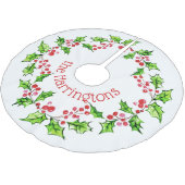 Aangepaste naam Kerst Krans boom rok Kerstboom Rok (Gekanteld)