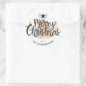 Aangepaste naam Kerst stickers (Tas)