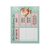 Aangepaste Naam Kerstcadeau Winkellijst Santa Notitieblok (Gedraaid)