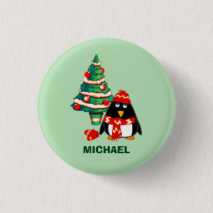 Aangepaste naam. Kerstcadeautjes Buttonnen Ronde Button 3,2 Cm