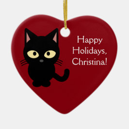 Aangepaste naam kerstkeuken-versiering keramisch ornament