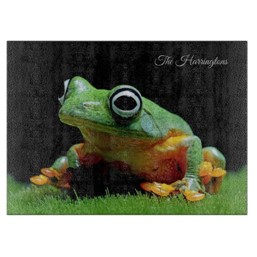 Aangepaste naam kikker snijplank (Voorkant)