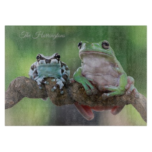 Aangepaste naam kikker snijplank (Voorkant)