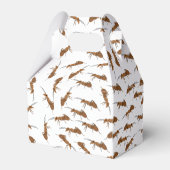 Aangepaste naam kind op jaardag in ants Patroon Bedankdoosjes (Achterkant)