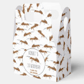 Aangepaste naam kind op jaardag in ants Patroon Bedankdoosjes (Geopend)