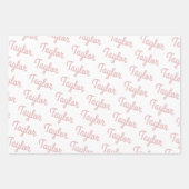 Aangepaste naam Kinder Gift Inpakpapier Vel (Voorkant 3)