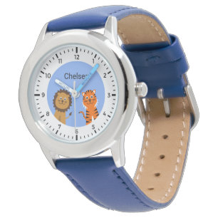 Aangepaste naam kinder leeuwiger horloge