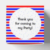 Aangepaste naam Kinder partij 9e verjaardag Bedankdoosjes (Bovenkant)