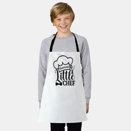 Aangepaste naam Kinderen schort  (Gedragen)
