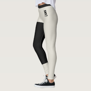 Aangepaste naam Klassevol Haverzemelen Zwart Accen Leggings