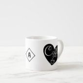 Aangepaste Naam Kleine Espresso Cup | Love Coffee Kop (Voorkant rechts)