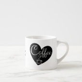 Aangepaste Naam Kleine Espresso Cup | Love Coffee Kop (Rechts)