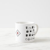 Aangepaste Naam Kleine Espresso Cup | Quote Coffee Kop (Voorkant rechts)