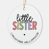 Aangepaste naam Kleine zuster Cute Speciaal Keramisch Ornament (Links)
