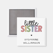Aangepaste naam Kleine zuster Cute Speciaal Magneet (Voorkant / Achterkant)