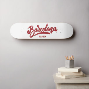 Aangepaste naam & kleur Barcelona Skateboard