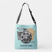 Aangepaste naam & kleur film crossbody tas (Achterkant)