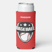 Aangepaste naam & kleur honkbal (Seltzer Achterkant)