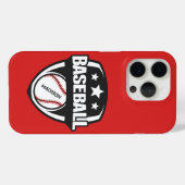 Aangepaste naam & kleur honkbal Case-Mate iPhone case (Achterkant (horizontaal))