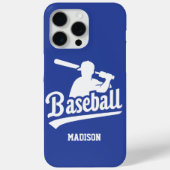 Aangepaste naam & kleur honkbal Case-Mate iPhone case (Achterkant)