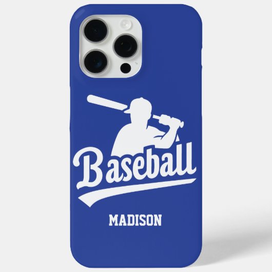 Aangepaste naam & kleur honkbal Case-Mate iPhone case (Achterkant)