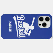 Aangepaste naam & kleur honkbal Case-Mate iPhone case (Achterkant (horizontaal))