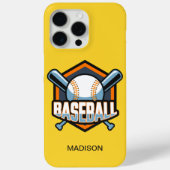 Aangepaste naam & kleur honkbal Case-Mate iPhone case (Achterkant)
