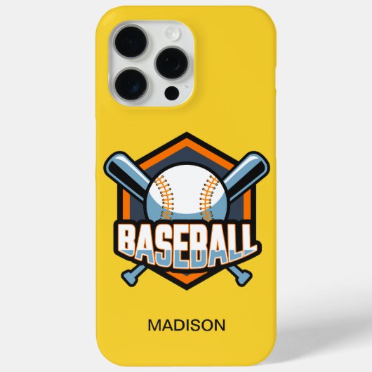 Aangepaste naam & kleur honkbal Case-Mate iPhone case (Achterkant)