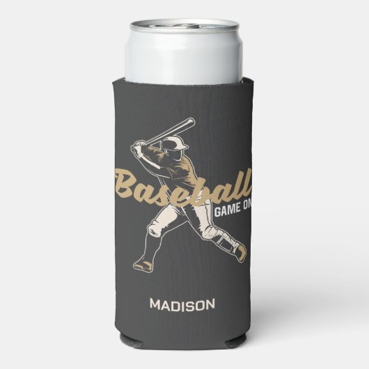 Aangepaste naam & kleur honkbalspeler (Seltzer Achterkant)