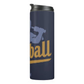 Aangepaste naam & kleur honkbalspeler thermosbeker (Geroteerd rechts)