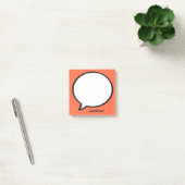 Aangepaste naam & kleur Speech Bubble Post-it® Notes (Kantoor)