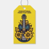 Aangepaste naam & kleur Ukulele Cadeaulabel (Voorkant)