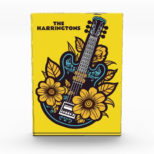 Aangepaste naam & kleur Ukulele Fotoblokken (Voorkant)