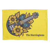 Aangepaste naam & kleur Ukulele Kussensloop (Voorkant-Links)